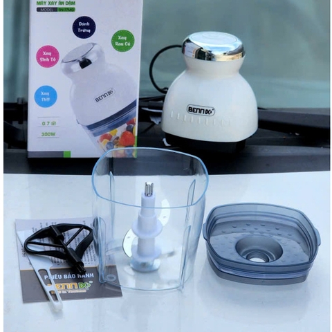 Máy xay thịt mini 300W BENNIX BN-77MG, dung tích 0,7L, Bảo hành chính hãng 1 năm