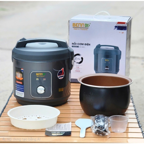 Nồi Cơm Điện Lòng Niêu Dày Bennix BN-180QX/ 018RC, Dung Tích 1,8L Phù Hợp 4-6 NgườI Ăn