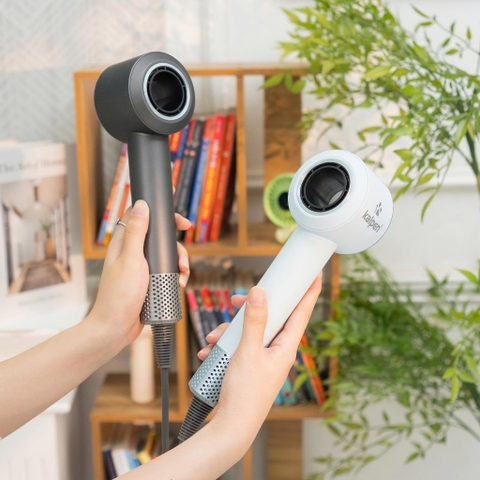 Máy Sấy Tóc Độ Ồn Thấp Kalpen HD7 HD8 1400W Động Cơ BLDC Tốc Độ Cao Sấy Nhanh Bảo Vệ Tóc Chính Hãng