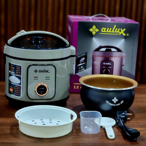 Nồi cơm điện Lòng Niêu chống dính Ceramic cao cấp AULUX LS-686 dung tích 1.2L.