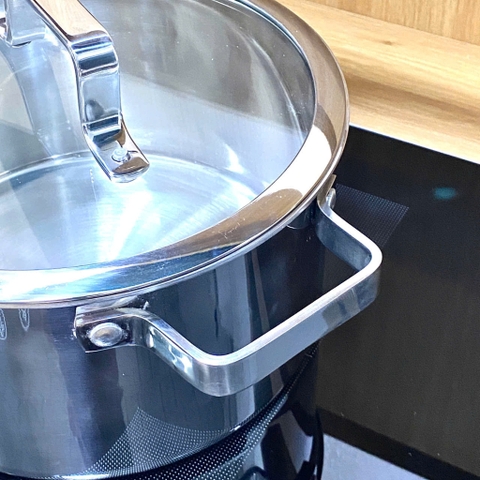 Bộ nồi inox 304 liền khối, 3 nồi size 16-20-24cm KINGCOOK KPS1780, Bảo hành 20 năm