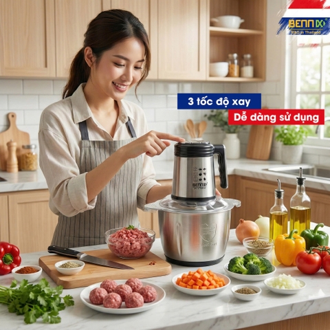Máy xay công nghiệp đa năng 1200W BENNIX BN-80MG/ BN-88MG, Bảo hành 1 năm