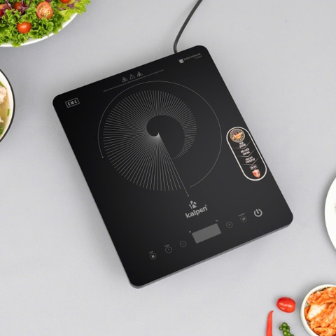 Bếp Từ Đơn Tặng Kèm Nồi inox 30cm Kalpen IK10- 1800W, Bảo Hành 2 Năm
