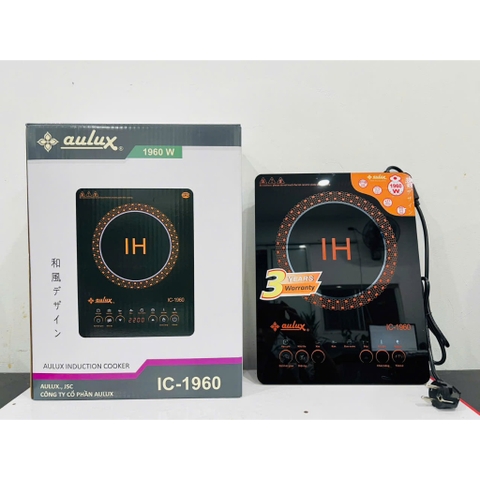 Bếp từ cảm ứng công suất lớn 2600W, tặng kèm nồi inox 30cm AULUX IC-2600, Bảo hành 3 năm