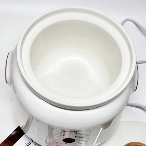 Nồi Nấu Chậm Điện Tử Lõi Sứ Hầm Cháo cho bé 8 chức năng, Bennix BN-30SLC Bảo hành 2 Năm