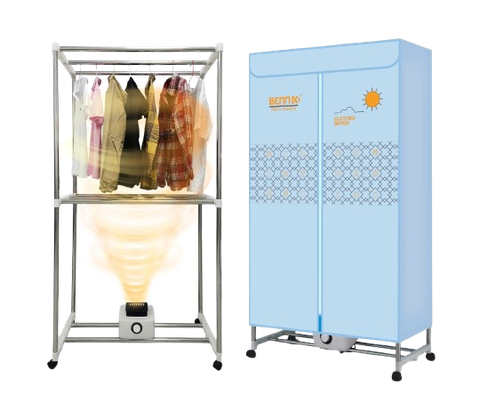 Mẫu 2025- Tủ sấy quần áo máy sấy quần áo  BENNIX Thailand BN-115BIG BLUS, Bảo hành 18 tháng