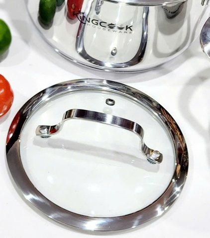 Bộ nồi inox 5 đáy KingcooK - KPS1750, Size 16-20-24Cm