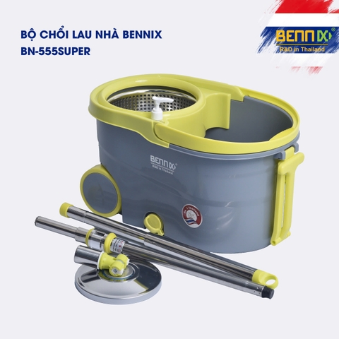 Bộ Chổi Lau Nhà 360 Độ Nhập Khẩu Cao Cấp BENNIX BN-555Super/WA