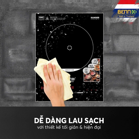 Bếp từ đơn âm cảm ứng cao cấp Bennix BN-188IH, Công suất 2200W