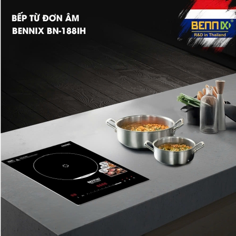 Bếp từ đơn âm cảm ứng cao cấp Bennix BN-188IH, Công suất 2200W
