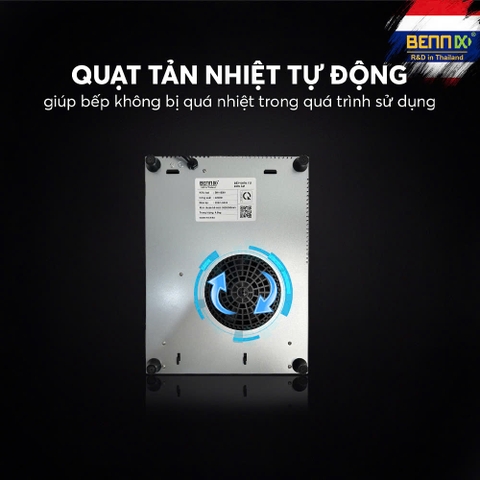 Bếp từ đơn âm cảm ứng cao cấp Bennix BN-188IH, Công suất 2200W