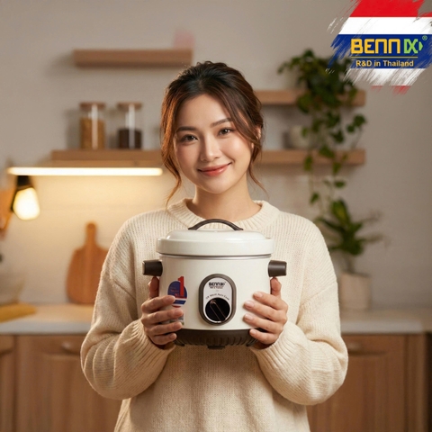 Nồi Nấu Chậm Hầm Cháo cho bé, hầm gà, kho cá..Bennix BN-10Baby,Dung tích 1L