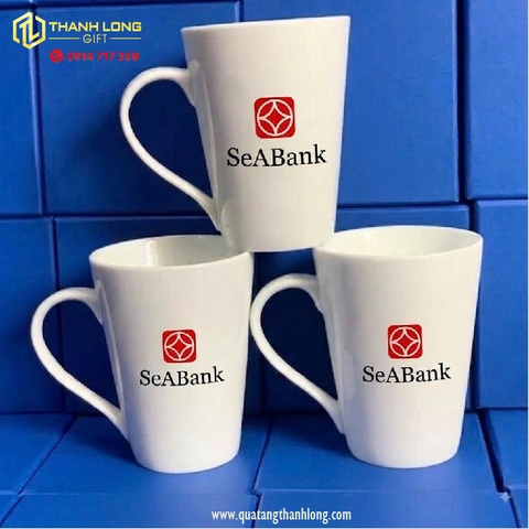Ly sứ in logo SeaBank - in logo theo yêu cầu