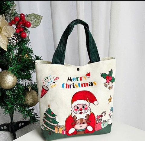 Túi vải in logo - quà tặng giáng sinh