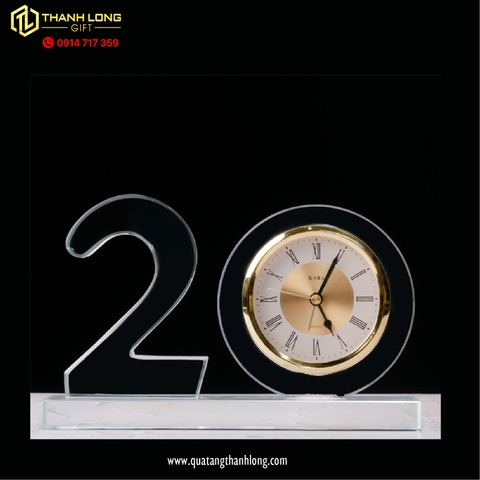 Kỷ niệm chương bộ số – 20 đồng hồ ,pha lê kỷ niệm ngày thành lập