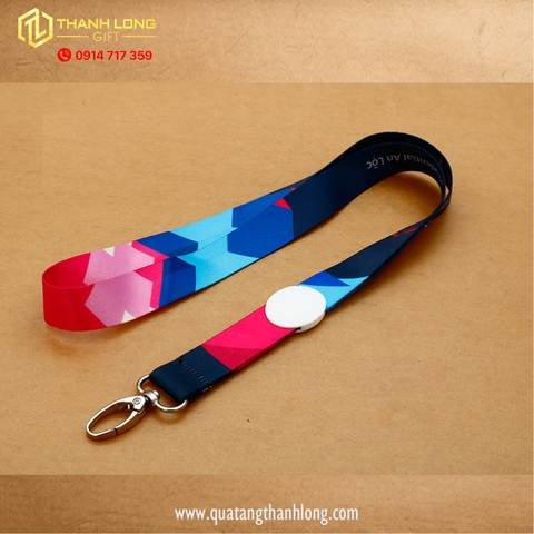 In dây đeo thẻ rộng 2cm in theo cầu