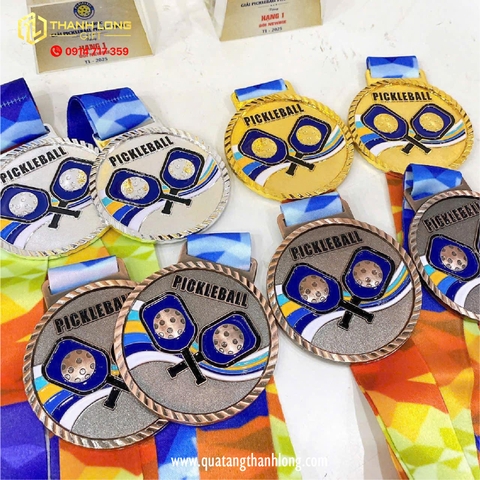 Huy chương Pickleball trao giải, vinh danh, quà tặng