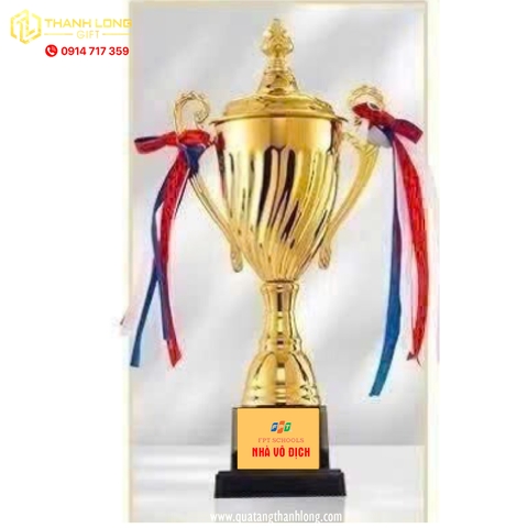 Cúp bóng đá kim loại - in logo theo yêu cầu - 140