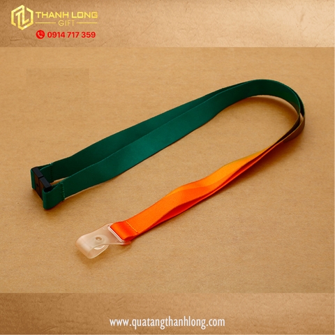 Dây đeo bảng tên có khóa an toàn móc nhựa dẻo in theo yêu cầu