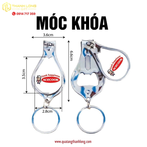 MÓC KHÓA KIM LOẠI KHUI BIA