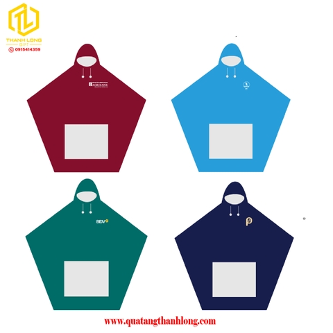 Áo mưa in Logo