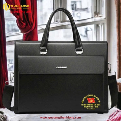 Cặp Da Quà Tặng Đại Hội Cao Cấp In Theo Yêu Cầu