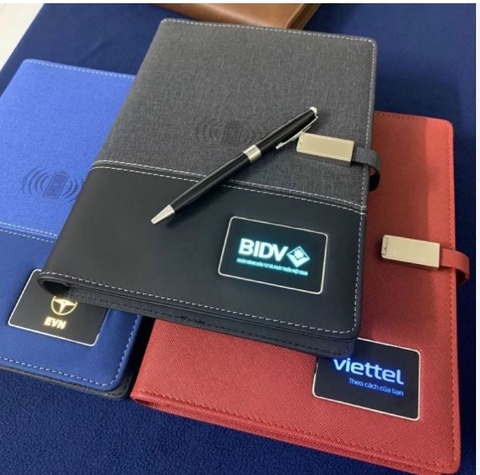 Sổ sạc đa nẵng in khắc logo theo yêu cầu