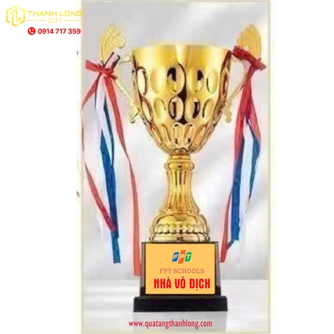 Cúp bóng đá kim loại - in logo theo yêu cầu - 160