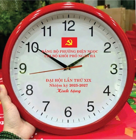 Đồng hồ in logo đại Hội