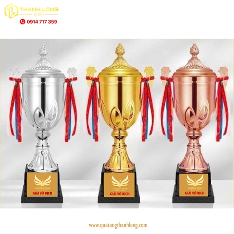 Cúp bóng đá kim loại - in logo theo yêu cầu - 9901