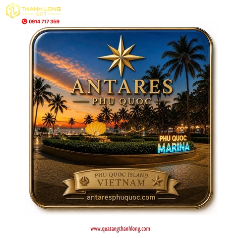Nam châm dán tủ lạnh khách sạn Antares tặng khách hàng