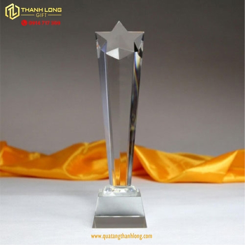 Cúp Pha Lê hình trụ ngôi sao