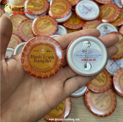 Huy Hiệu Nhựa đường kính 5.8cm
