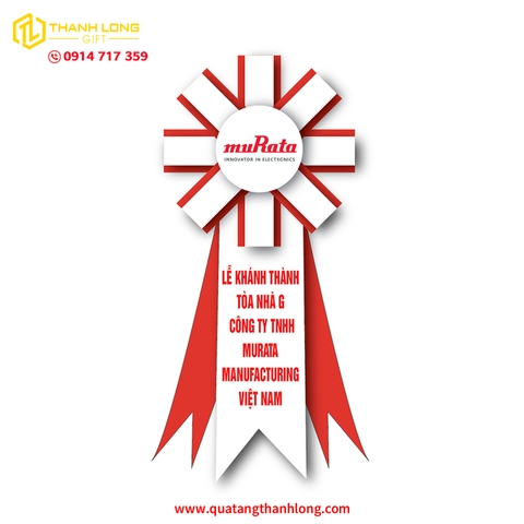 Hoa Cài Áo Khai Trương Màu Đỏ Sang Trọng