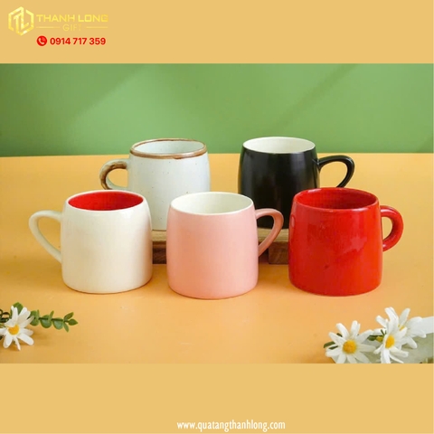 Ly sứ màu in logo