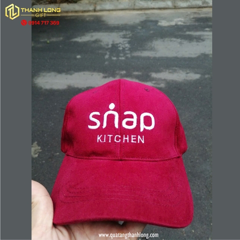 Mũ Vải kaki nhung thêu Logo theo yêu cầu