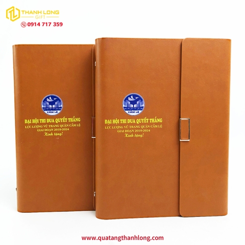 Sổ Tay Da Cao Cấp In Theo Yêu Cầu - Quà Tặng Đại Hội