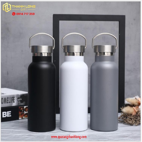 Bình nhiệt in logo có quay xách 680ml