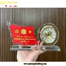Kỷ Niệm Chương Pha Lê - Biểu Trưng Đồng Hồ Để Bàn