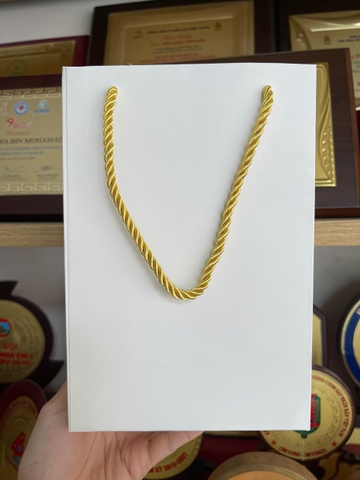 Túi giấy có sẵn màu trắng  (22x15x8cm)