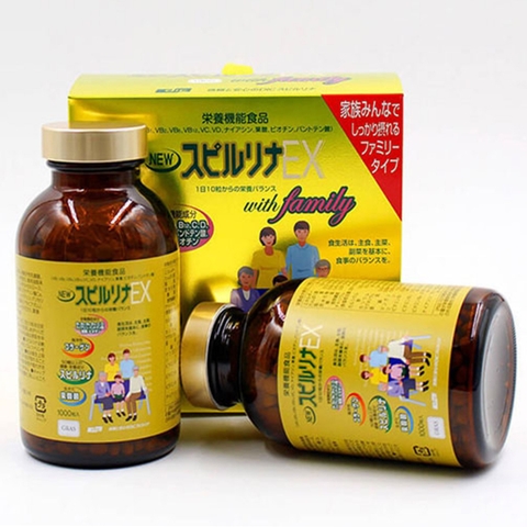 Tảo SPIRULINA - EX 2000 viên ( set đôi ) (thung 10)