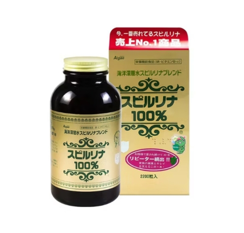 Tảo SPIRULINA - Tem hồng 2200V (vàng) (thung 12)