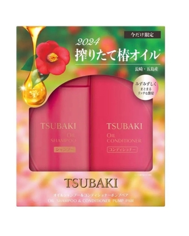 TSUBAKI - set gội xả (Hồng mới)