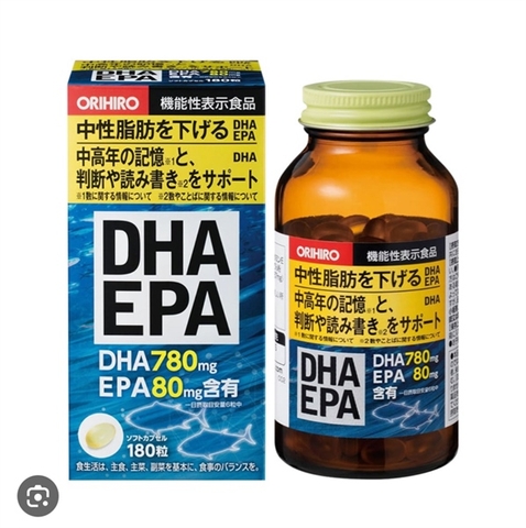 ORIHIRO - Viên uống bổ não DHA EPA 180 viên (thùng 24)