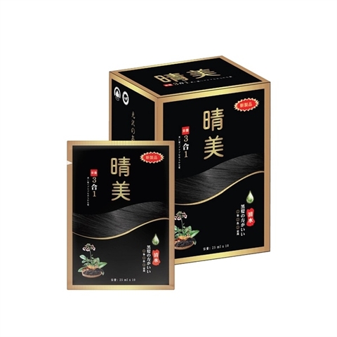 KOMI GÓI - Nhuộm phủ bạc BLACK BROWN (nâu đen) (10goi)