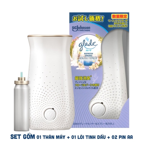 GLADE - máy xịt thơm tự động hương refresh spring