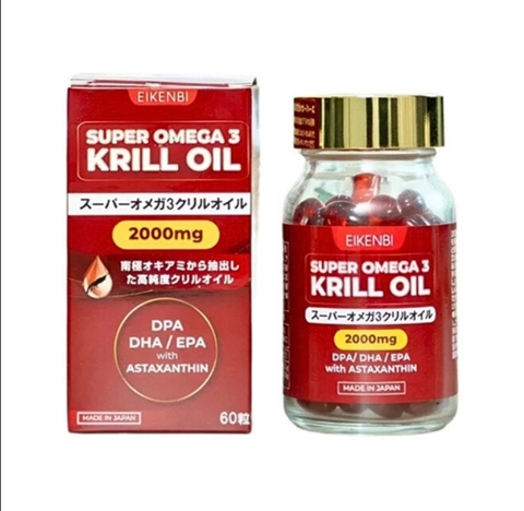 SUPER OMEGA KRILL nhuyễn thể 2000mg (MAU DO)
