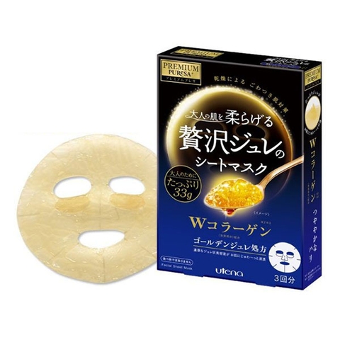 UTENA - Mặt nạ thạch vàng 3miếng (xanh)
