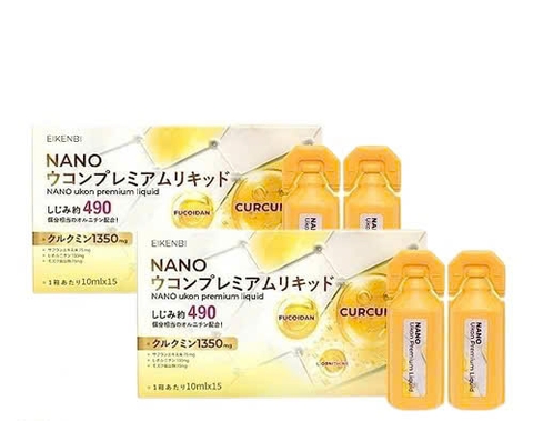 Tinh Chất Nghệ Nano Ukon Premium Liquid Eikenbi 15 Ống x 10ml