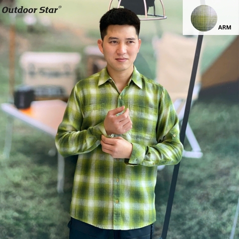 WEG Mens long sleeve flannel shirt
